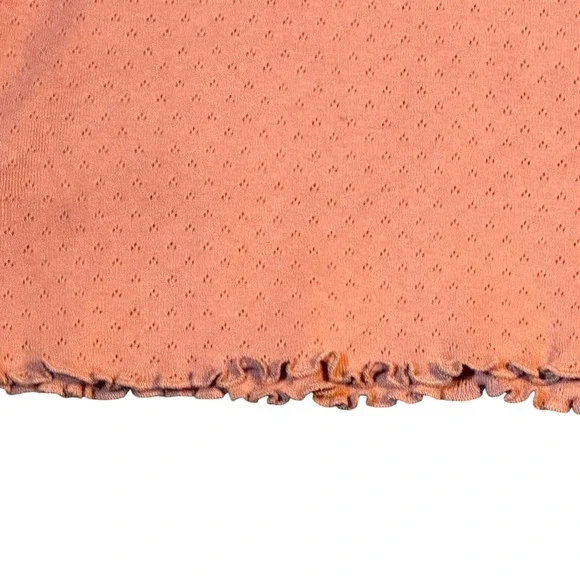 Moda International Camisole Women Med Rose Pointelle Lace Trim Cotton Romantic - Picture 7 of 14